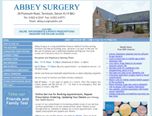 Tablet Screenshot of abbeysurgery.co.uk